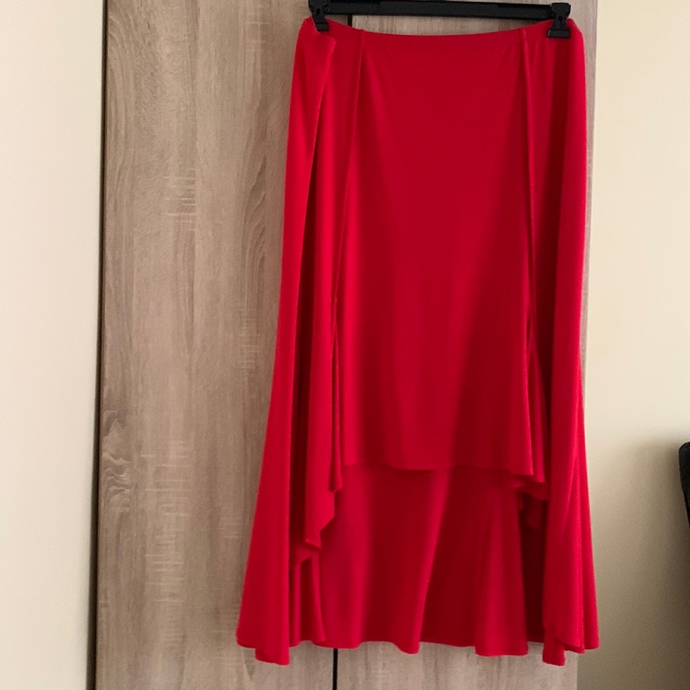 Plus High Low Skirt